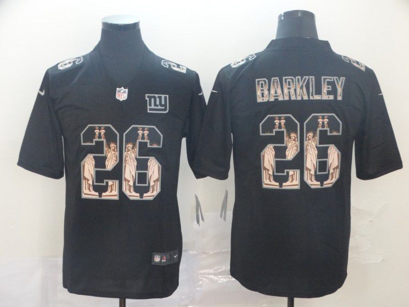 Men New York Giants #26 Barkley Black Goddess fashion Edition Nike NFL Jerseys->new york yankees->MLB Jersey